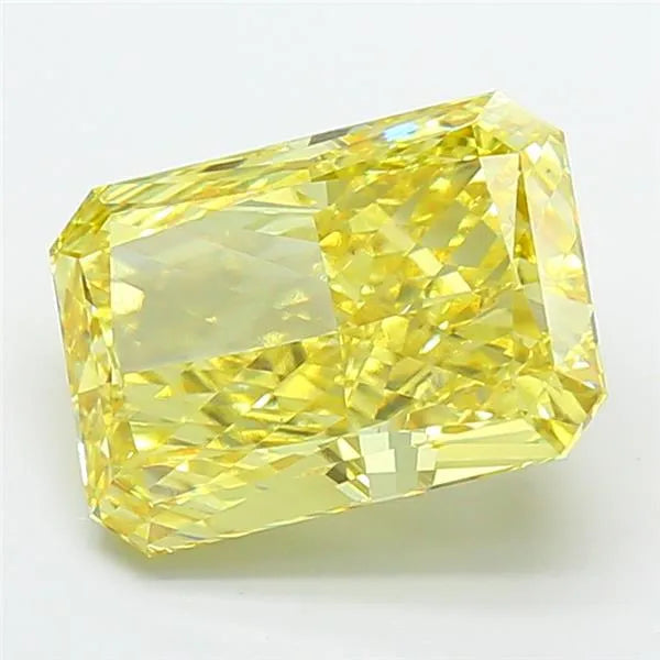 5.01ct Radiant Lab Grown Diamond (Colour Fancy Vivid Yellow, Clarity VVS2, IGI Certified)