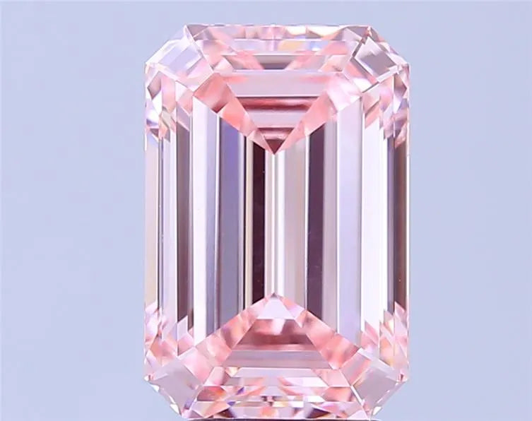 5.02ct Emerald Lab Grown Diamond (Colour Fancy Intense Pink, Clarity VVS2, IGI Certified)