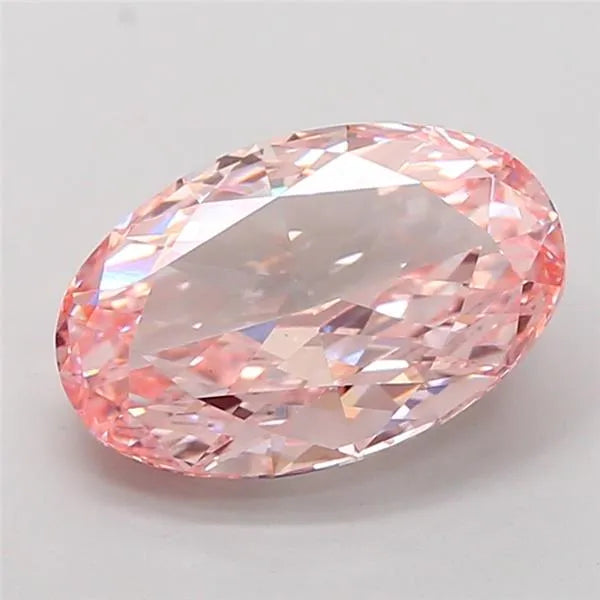 5.02ct Oval Lab Grown Diamond (Colour Fancy Intense Pink, Clarity VS1, IGI Certified)