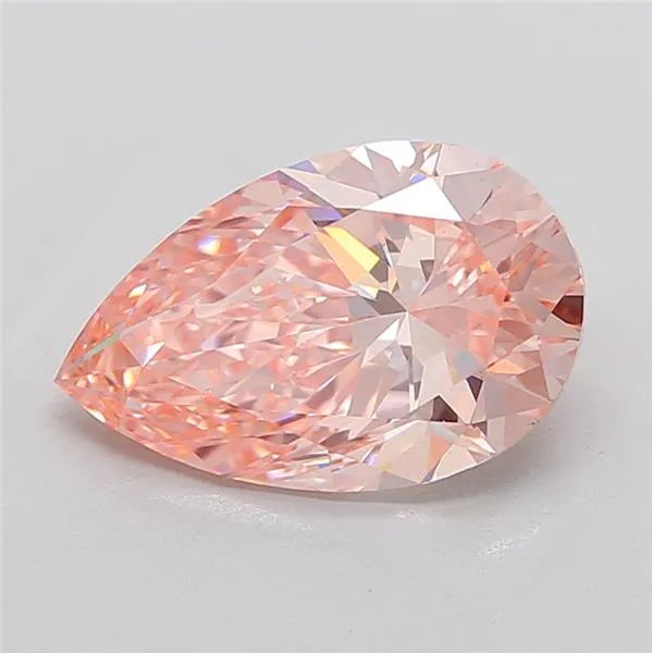 5.03ct Pear Lab Grown Diamond (Colour Fancy Intense Pink, Clarity VS1, IGI Certified)