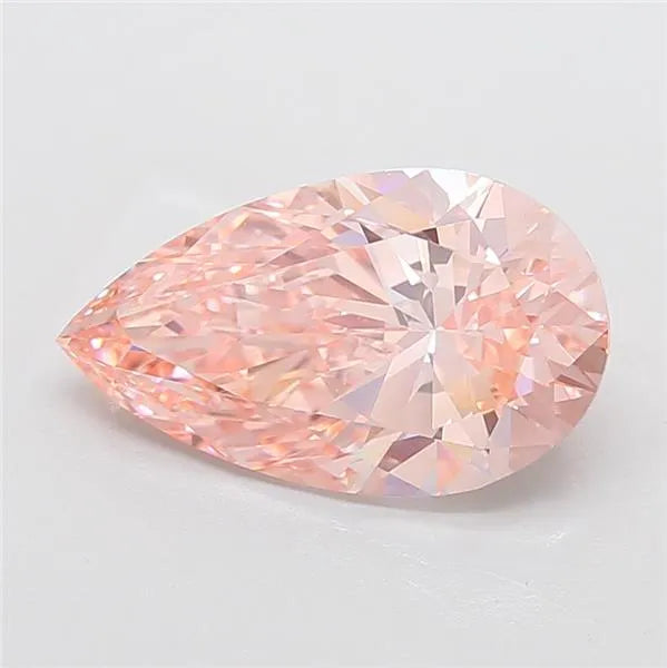 5.03ct Pear Lab Grown Diamond (Colour Fancy Vivid Pink, Clarity VS1, IGI Certified)