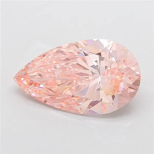 5.03ct Pear Lab Grown Diamond (Colour Fancy Vivid Pink, Clarity VS1, IGI Certified)
