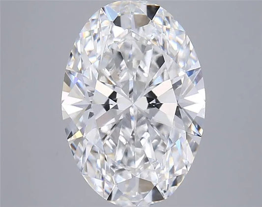 5.05ct Oval Lab Grown Diamond (Colour E, Clarity VVS2, IGI Certified)