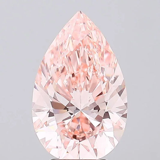 5.05ct Pear Lab Grown Diamond (Colour Fancy Intense Pink, Clarity VVS2, IGI Certified)