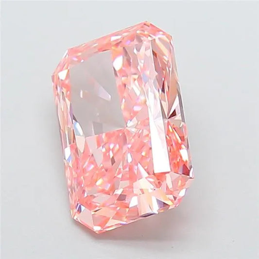 5.09ct Radiant Lab Grown Diamond (Colour Fancy Vivid Pink, Clarity VVS2, IGI Certified)