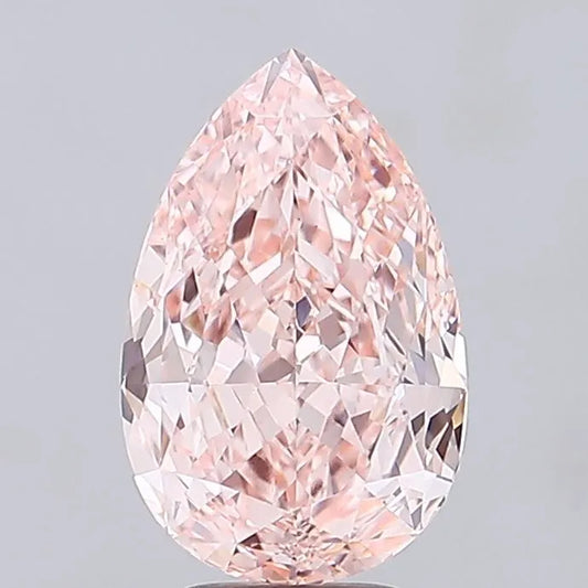 5.11ct Pear Lab Grown Diamond (Colour Fancy Intense Pink, Clarity VVS2, IGI Certified)