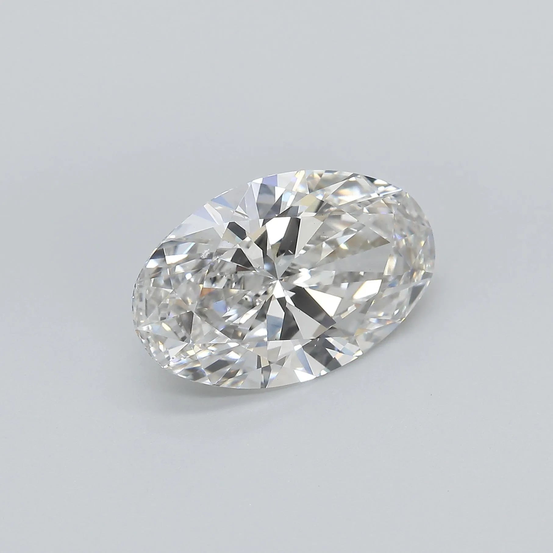 5.14ct Oval Lab Grown Diamond (Colour G, Clarity VS2, IGI Certified)