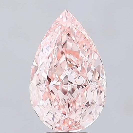 5.20ct Pear Lab Grown Diamond (Colour Fancy Intense Pink, Clarity VS1, IGI Certified)