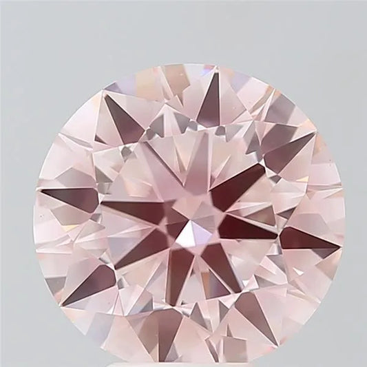 5.51ct Round Lab Grown Diamond (Colour Fancy Pink, Clarity VS1, Cut ID, IGI Certified)