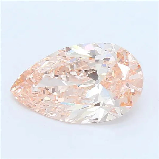 5.53ct Pear Lab Grown Diamond (Colour Fancy Vivid Pink, Clarity VVS2, IGI Certified)
