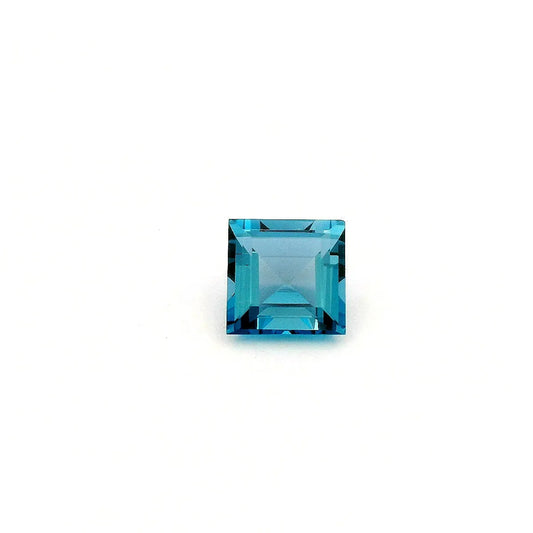 6.13ct Square Natural Topaz (Colour Blue, Clarity Eye Clean, Cut Faceted)