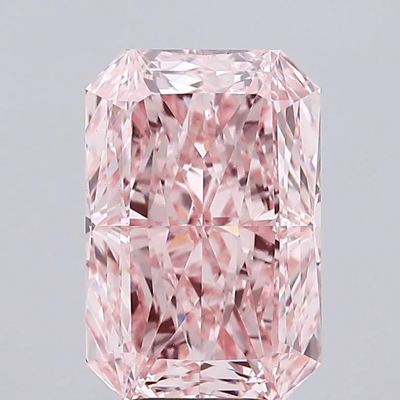 6.24ct Radiant Lab Grown Diamond (Colour Fancy Vivid Pink, Clarity VS1, IGI Certified)