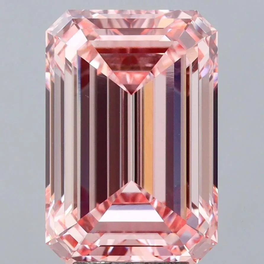 6.41ct Emerald Lab Grown Diamond (Colour Fancy Intense Pink, Clarity VVS2, IGI Certified)