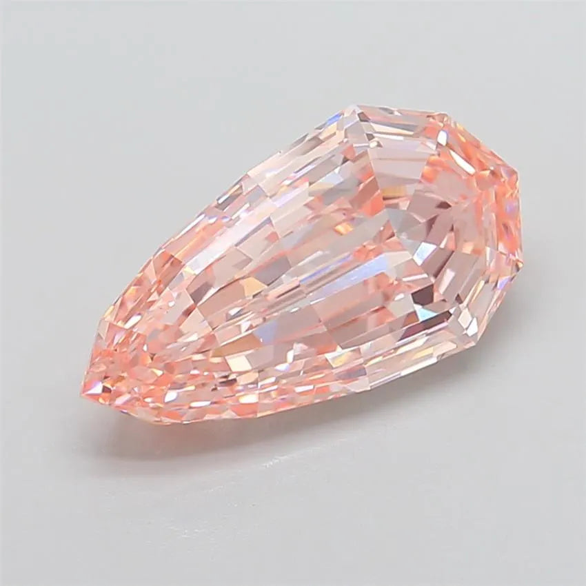 6.50ct Pear Lab Grown Diamond (Colour Fancy Intense Pink, Clarity VS1, IGI Certified)