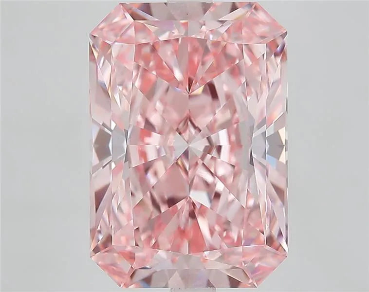 6.75ct Radiant Lab Grown Diamond (Colour Fancy Vivid Pink, Clarity VS1, IGI Certified)