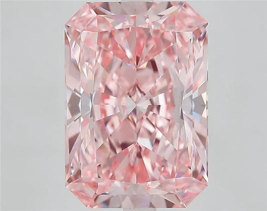 6.75ct Radiant Lab Grown Diamond (Colour Fancy Vivid Pink, Clarity VS1, IGI Certified)