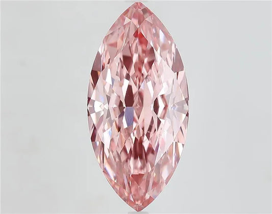 7.23ct Marquise Lab Grown Diamond (Colour Fancy Vivid Pink, Clarity VVS2, IGI Certified)