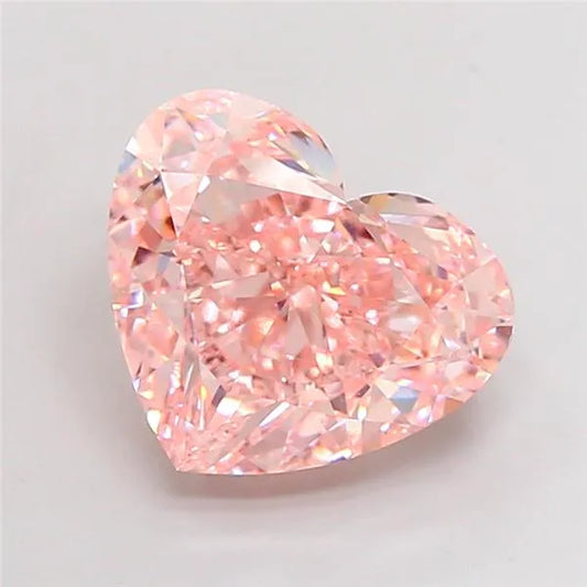 7.30ct Heart Lab Grown Diamond (Colour Fancy Intense Pink, Clarity VVS2, IGI Certified)
