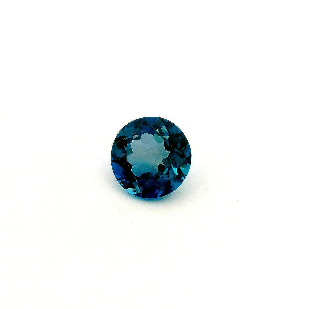 7.66ct Round Natural Topaz (Colour Blue, Clarity Eye Clean, Cut Faceted)
