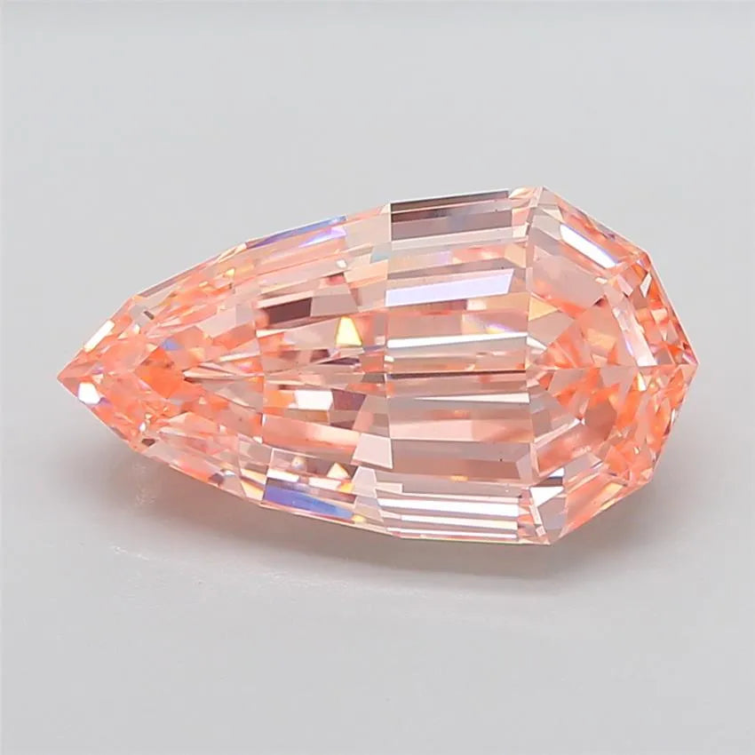8.16ct Pear Lab Grown Diamond (Colour Fancy Intense Pink, Clarity VS1, IGI Certified)