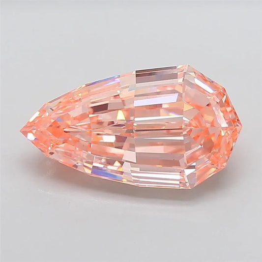 8.16ct Pear Lab Grown Diamond (Colour Fancy Intense Pink, Clarity VS1, IGI Certified)