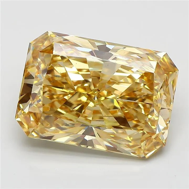 9.01ct Radiant Lab Grown Diamond (Colour Fancy Intense Yellow, Clarity VS2, IGI Certified)