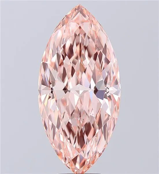 9.06ct Marquise Lab Grown Diamond (Colour Fancy Vivid Pink, Clarity VVS2, IGI Certified)