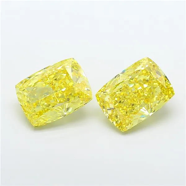9.17ct Cushion modified Lab Grown Diamond (Colour Fancy Vivid Yellow, Clarity VVS2, IGI Certified)