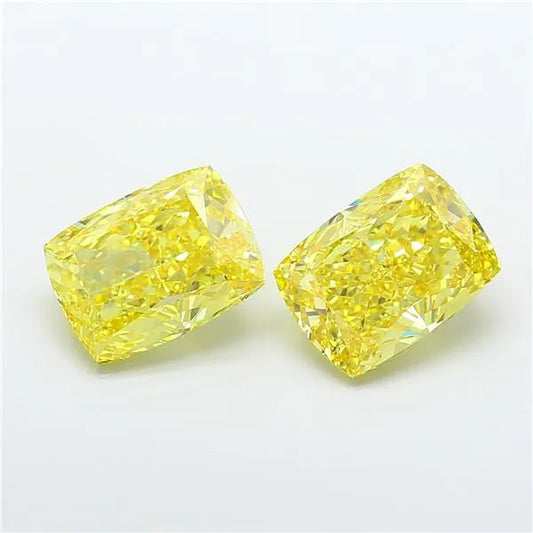9.17ct Cushion modified Lab Grown Diamond (Colour Fancy Vivid Yellow, Clarity VVS2, IGI Certified)