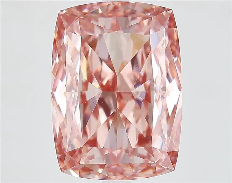 9.32ct Cushion modified Lab Grown Diamond (Colour Fancy Vivid Brownish Pink, Clarity VVS2, IGI Certified)