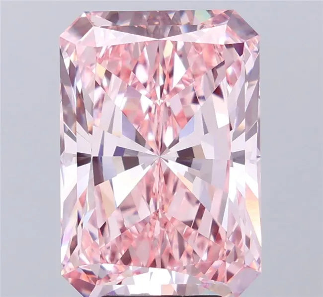 9.56ct Radiant Lab Grown Diamond (Colour Fancy Vivid Pink, Clarity VVS2, IGI Certified)