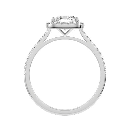 Cushion Lab-grown Diamond Bridal Ring — front
