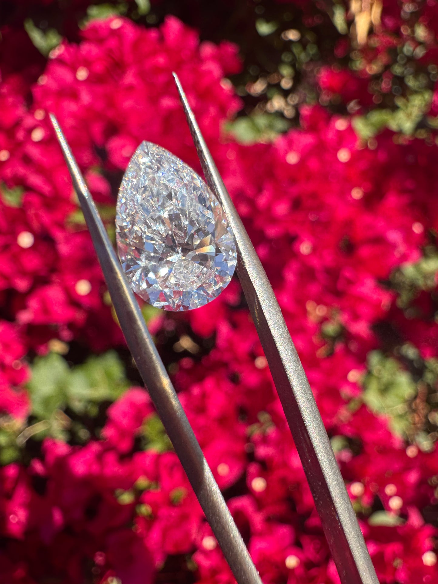 3.08 ct Pear Lab Grown Diamond E VVS2 1.5 ratio