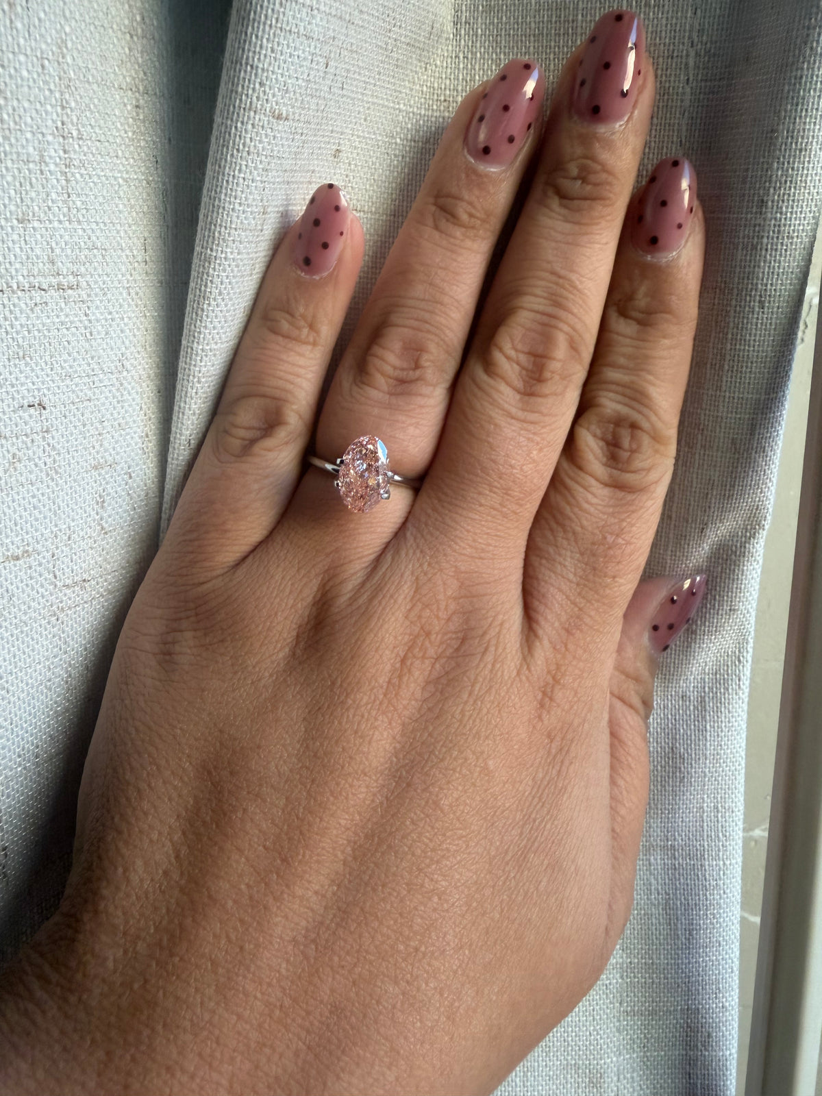 Oval 3.11ct Fancy Vivid Pink SI1 - Loose Diamond