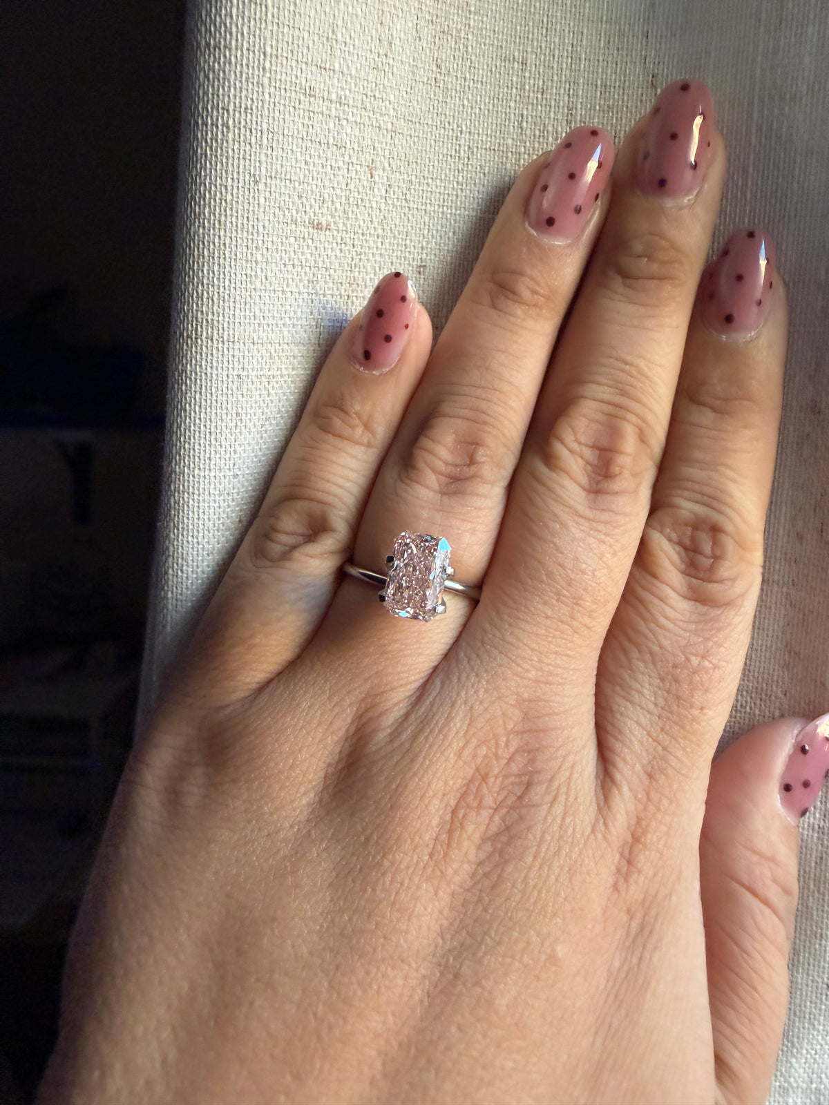 Radiant 3.55ct Fancy Intense Pink VS2 - Loose Diamond