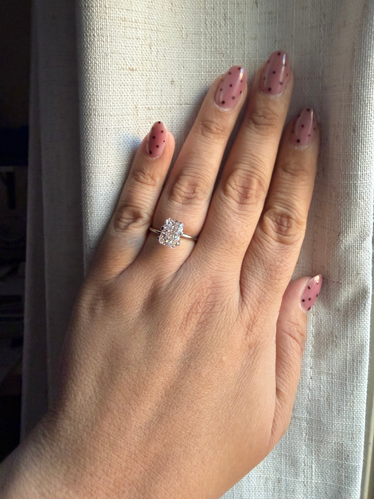 Radiant 3ct Very Light Pinkish Brown VS2 - Loose Diamond