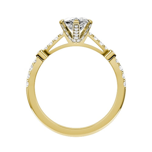 Marquise Lab-grown Diamond Bridal Ring — front